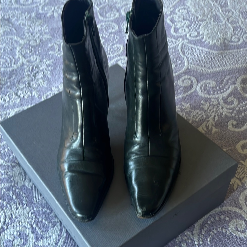 Jil Sander Dark Green Boots. Size 38